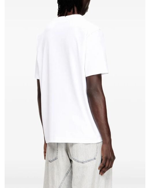 DIESEL White T-Adjust-V1 T-Shirt for men