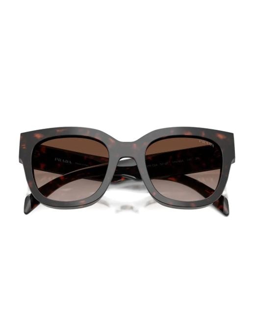 Prada Brown Square-Frame Sunglasses
