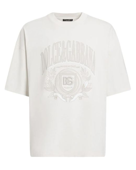 Dolce & Gabbana White T-Shirt M/Corta Giro for men