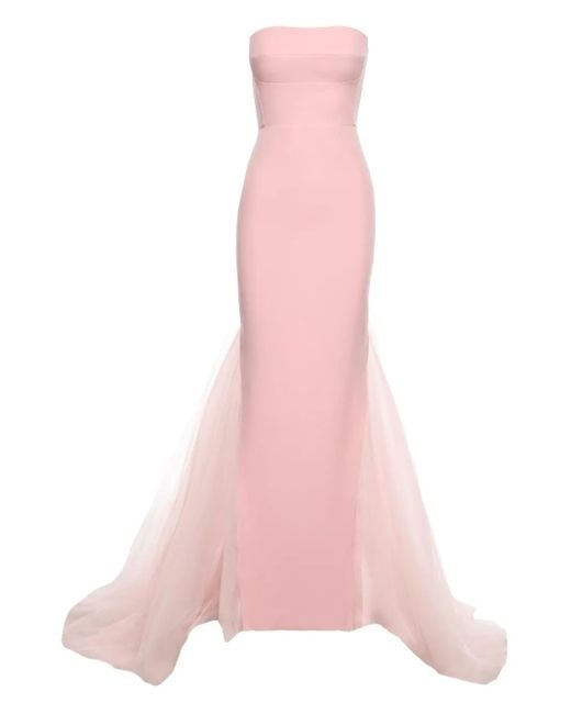 Abito Da Sera Senza Spalline di V:PM ATELIER in Pink
