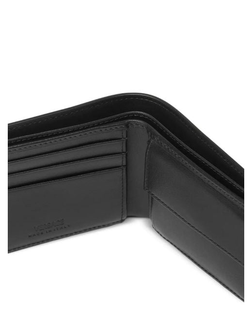 Versace Black V-Logo Bifold Wallet for men