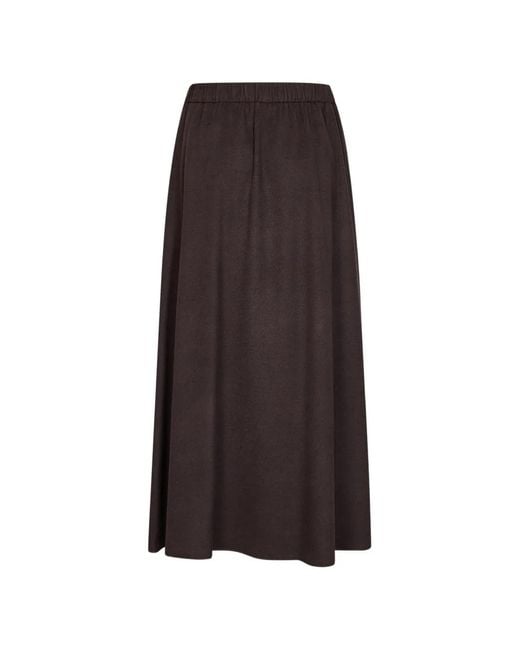 Herno Brown Resort Drawstring Maxi Skirt