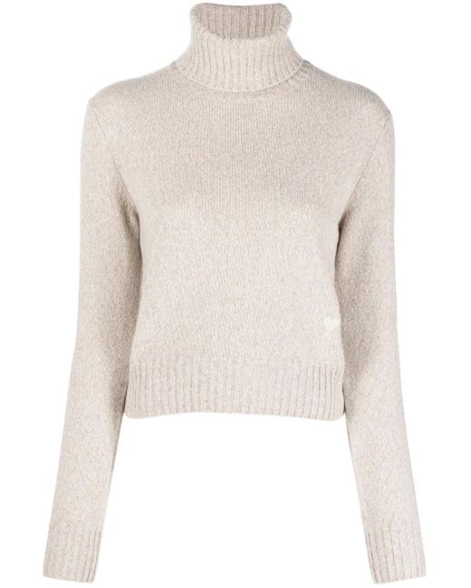 AMI Natural Ami De Coeur Mélange-effect Jumper
