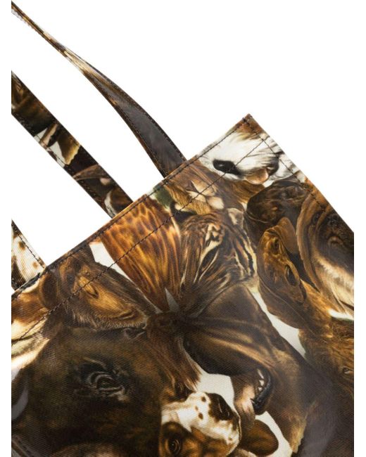Acne Brown X Per B Sundberg Animal-print Tote Bag