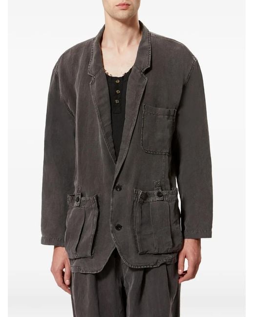 Isabel Marant Gray Stan Buttoned Pocket Blazer for men