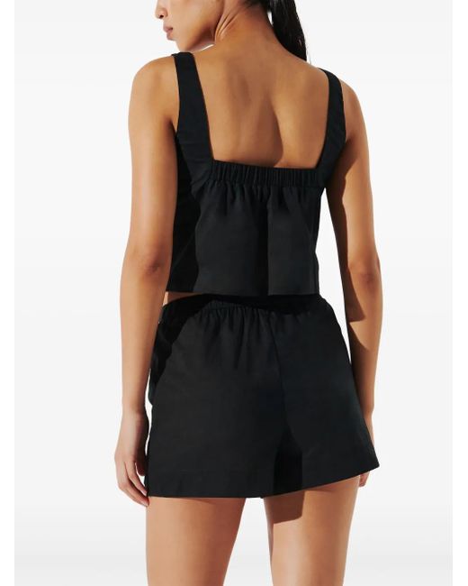 Karl Lagerfeld Black K/Signature Cropped Top