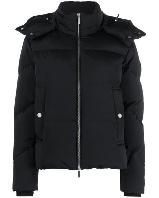 Woolrich Black Hooded Puffer Jacket