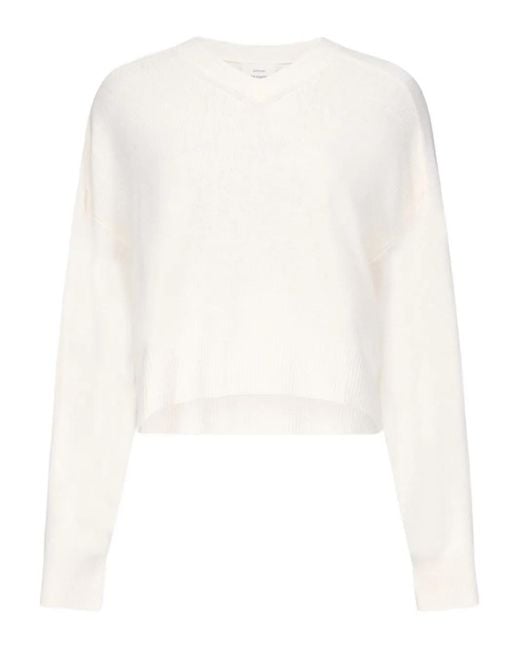 Loulou de Saison White Anzor V-Neck Sweater