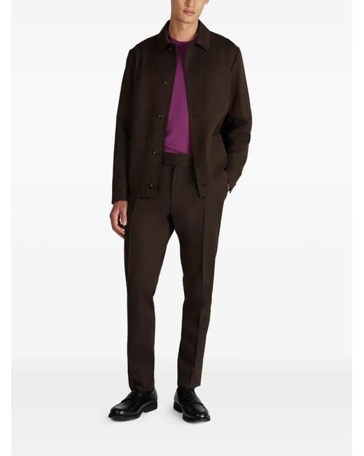 Incotex Brown Patch-Pocket Jacket for men