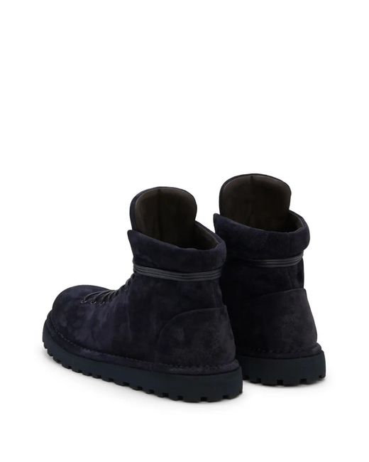 Marsèll Blue Pallottola Suede Boots for men