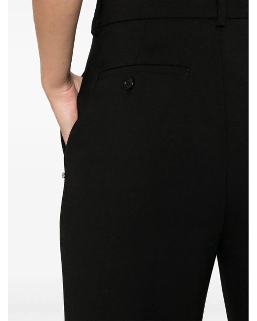 Sportmax Black Romagna Straight Trousers