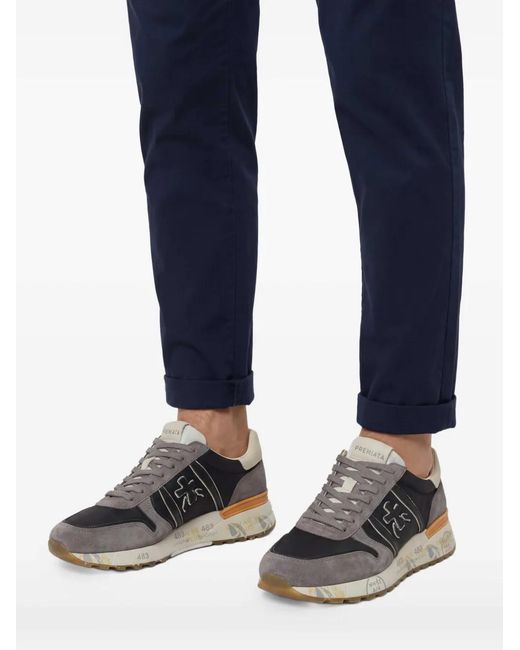 Premiata Gray Lander Sneakers for men