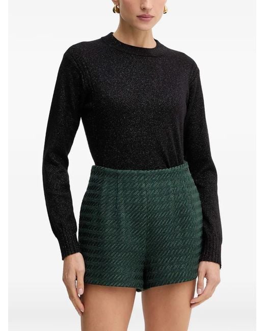 ARMANI EXCHANGE Black Round-Neck Sweater