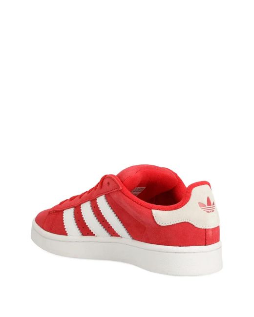 Adidas Red Campus 00S Stripes-Detail Sneakers