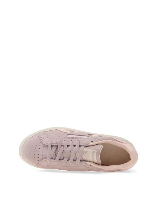 Reebok Pink Baskets Club C Grounds À Logo