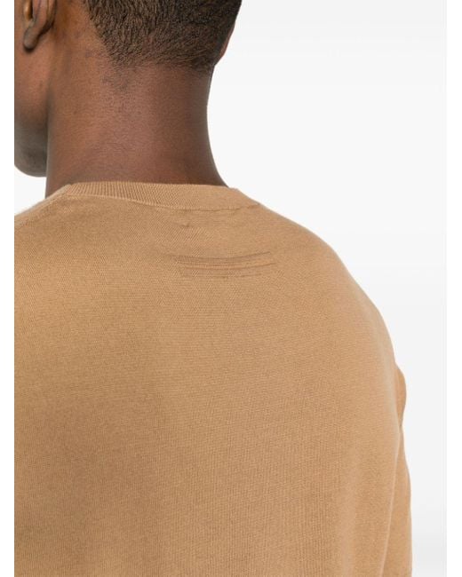 T-shirt en coton Zegna pour homme en coloris Brown