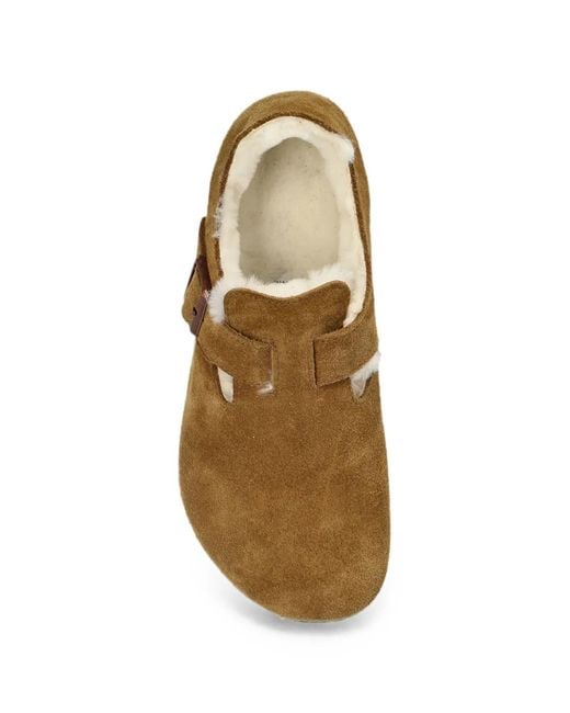 Birkenstock Brown London Shearling Sandals