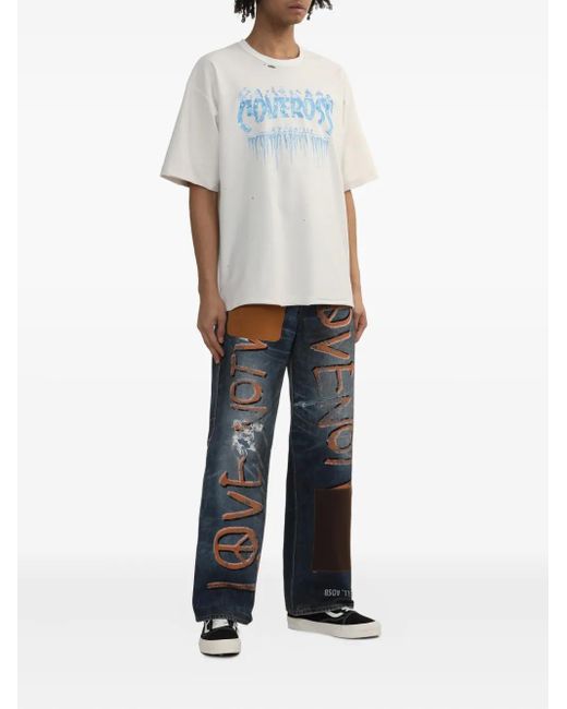 Doublet White Graphic-Print T-Shirt for men