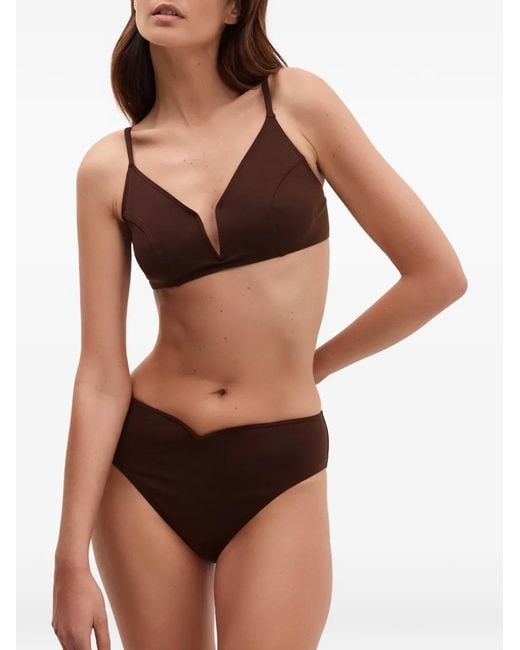 Eres Brown Préstance High-Waisted Bikini Bottoms