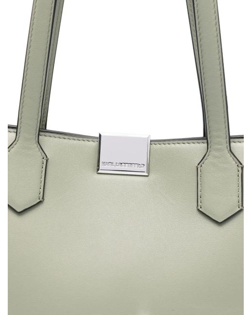 Karl Lagerfeld Leren Shopper in het Gray