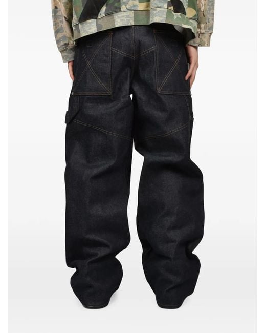 DIARY 1999 Black Uptown Double-Knee Jeans for men
