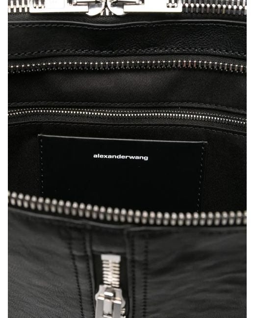 Alexander Wang Leren Clutch Met Dubbele Rits in het Black