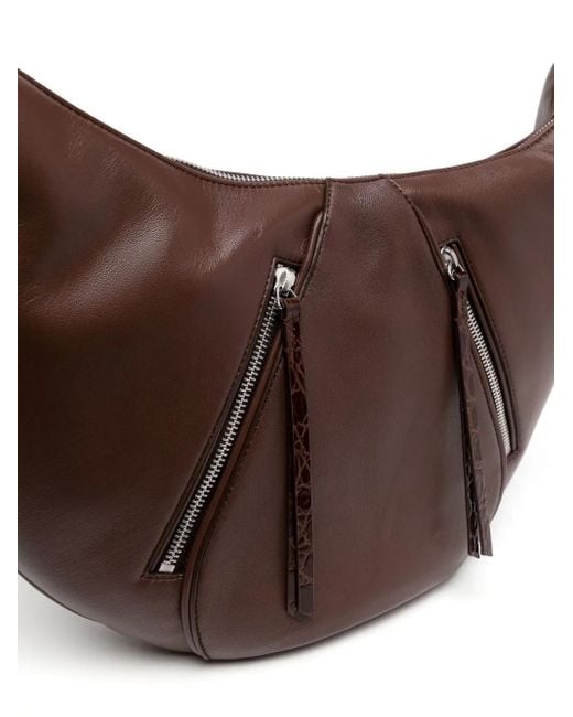 Borsa A Spalla Story di By Far in Brown