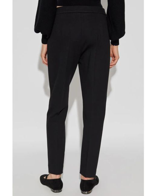Max Mara Black Cotton Clothing Trousers
