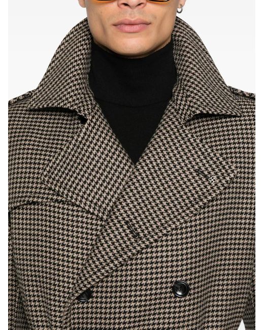 Tagliatore Jas Met Pied-De-Poule Print in het Gray voor heren