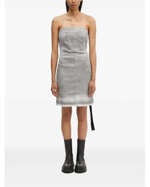 Rick Owens ストラップレス ドレス White