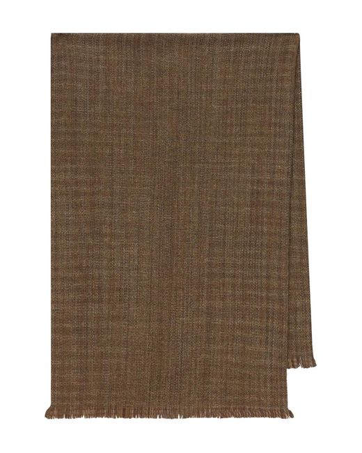 Loro Piana Sjaal Met Franje in het Brown