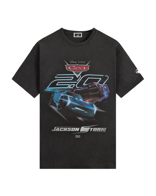Kith Black X Disney Pixar Jackson Storm Crew Neck T-Shirt for men