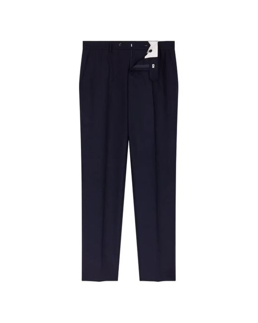 Fursac Pantalon Van Scheerwol in het Blue voor heren