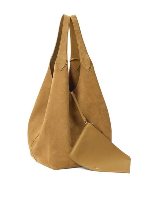 Polo Ralph Lauren Natural Large Polo Play Suede Tote Bag