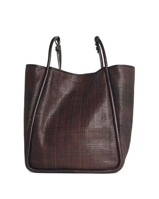 Dragon Diffusion Brown Ana Leather Tote Bag