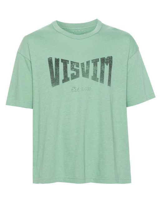 Visvim Green Heritage Logo-print T-shirt - Men's - Nylon/cotton for men