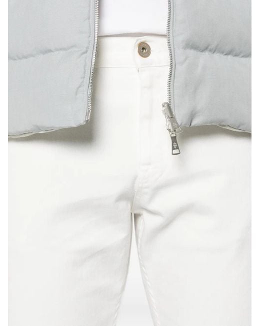 Eleventy White Five-Pocket Jeans for men