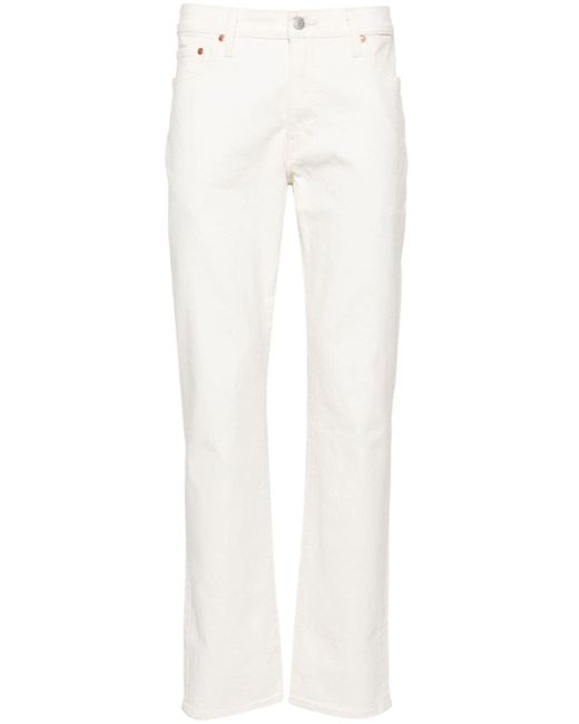 Levi's 511 Mid-rise Slim-fit Jeans in het White voor heren