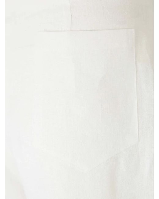 Pantalon À Poches Plaquées ANDRES OTALORA en coloris White