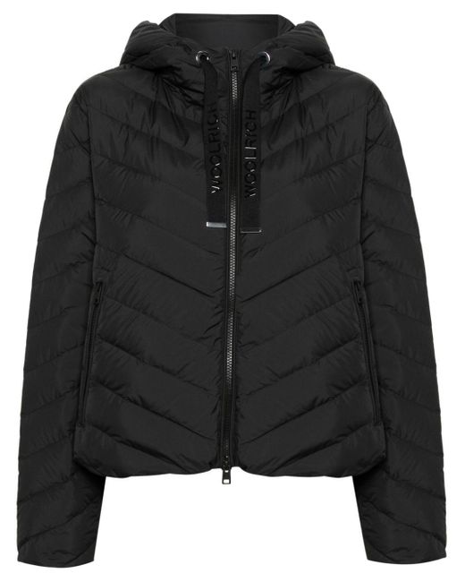 Woolrich Black Chevron Hooded Jacket