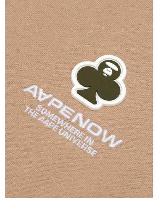 Aape By A Bathing Ape Natural Moonface Clover T-Shirt for men
