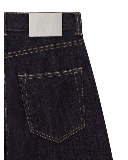 Momotaro Blue Jean Évasé À Détail De Patch