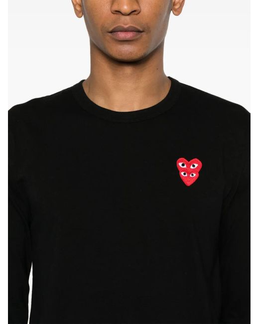 COMME DES GARÇONS PLAY Black Heart Long-Sleeve T-Shirt