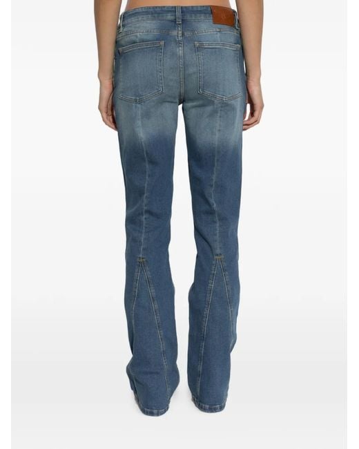 Zadig & Voltaire Blue Eclipse Whiskered-Effect Jeans