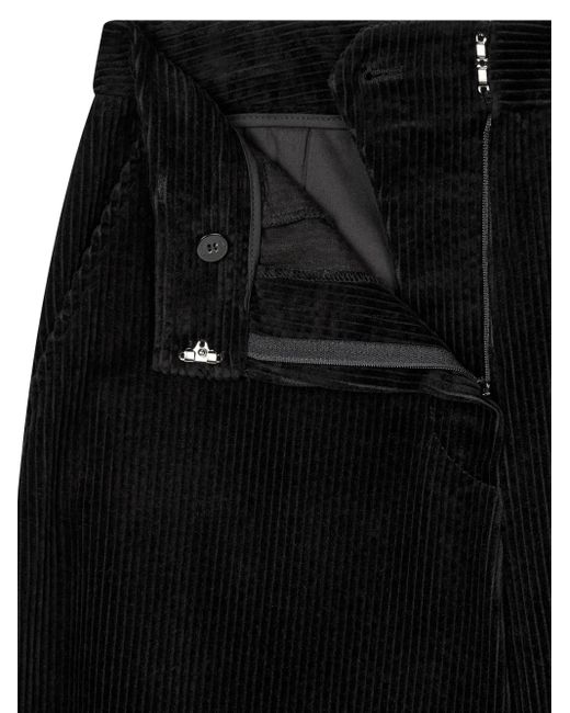 Studio Tomboy X Black Corduroy Wide-Leg Trousers