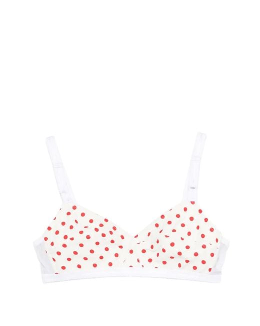N°21 White Polka Dot Bra