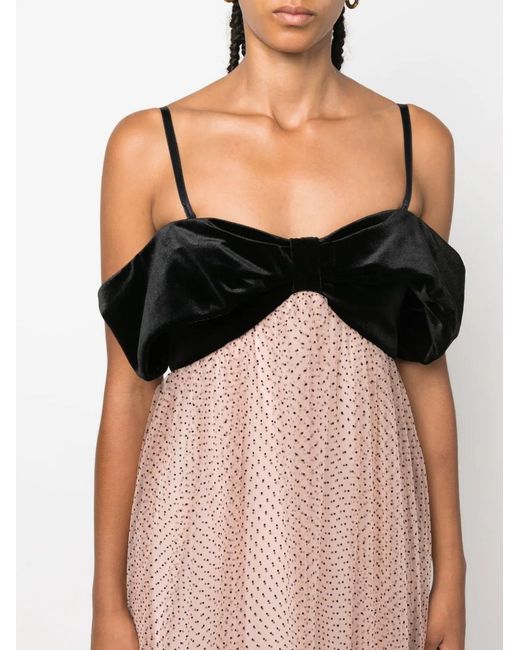 Philosophy Di Lorenzo Serafini Pink Sequin-Tulle Empire-Cut Dress