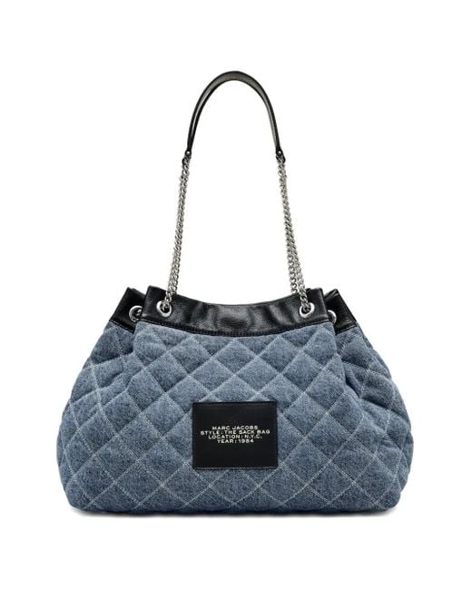 Marc Jacobs Blue Quilted Denim Shoulder Bag