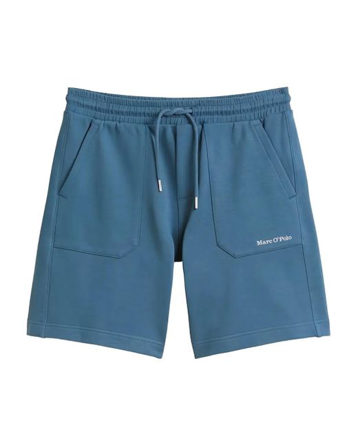 Marc O' Polo Blue Drawstring Pocketed Shorts for men