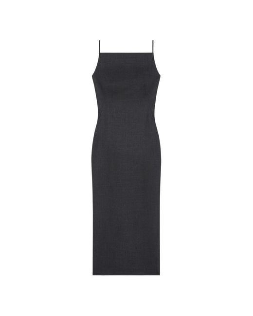 Vestido Midi Con Efecto De Corte Givenchy de color Black